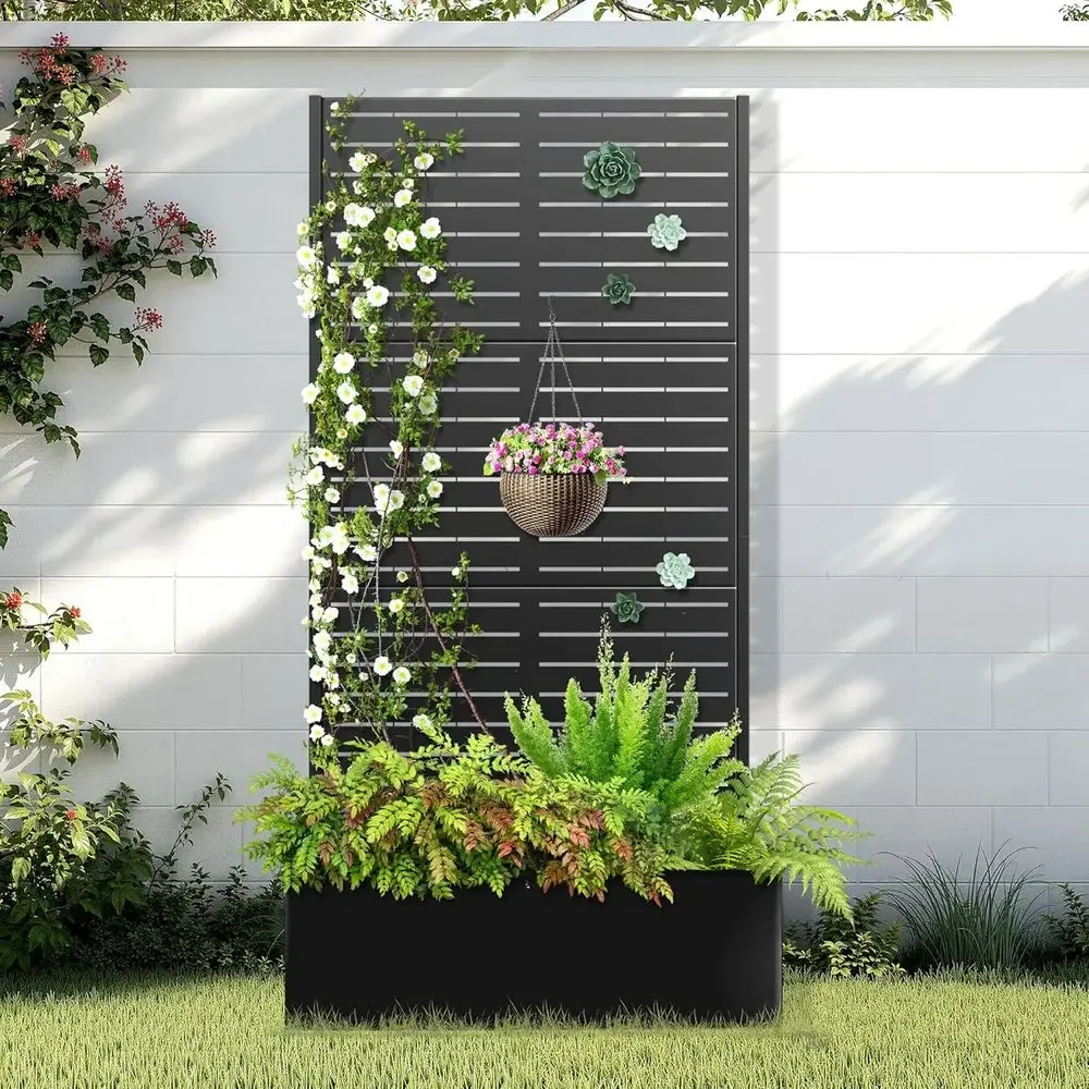 Vertical Planter - حوض زراعة مرتفع مع شبكة تهوية،