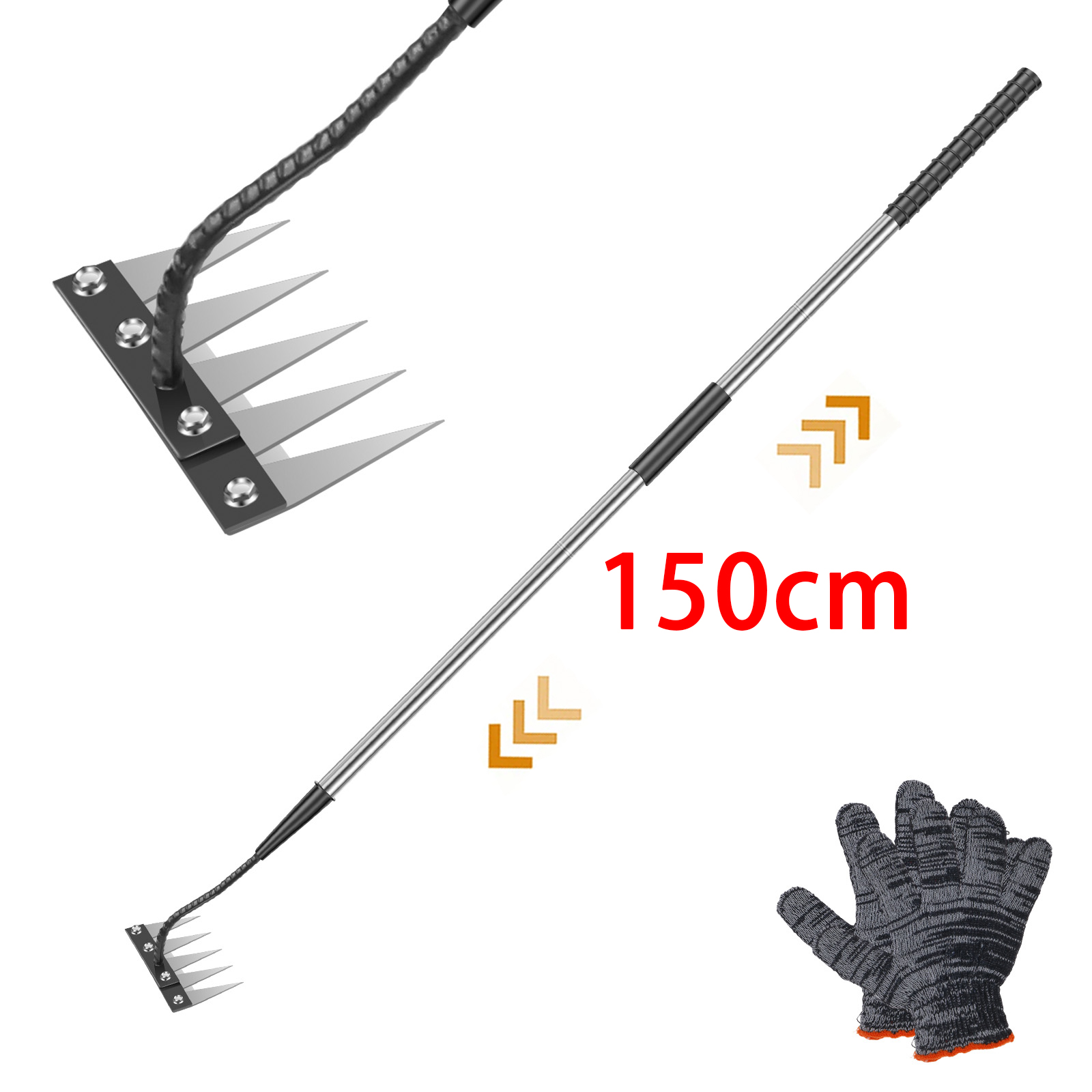 Garden Gloves - مجرفة إزالة الأعشاب الضارة من الفولاذ