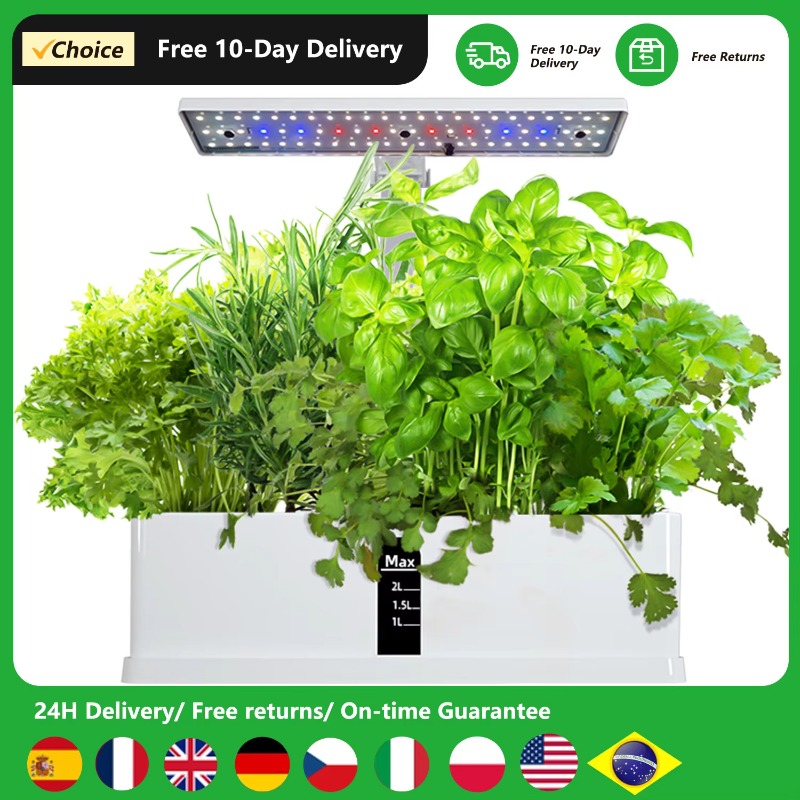Grow Light Led - نظام زراعة مائية ذكي بـ 9