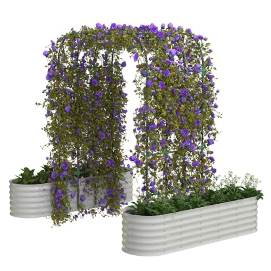 Raised Garden Bed - حوض زراعة مرتفع مجلفن بارتفاع 96
