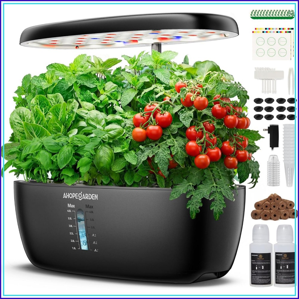 Indoor Herb Garden - حديقة زراعة مائية بـ 12 وحدة