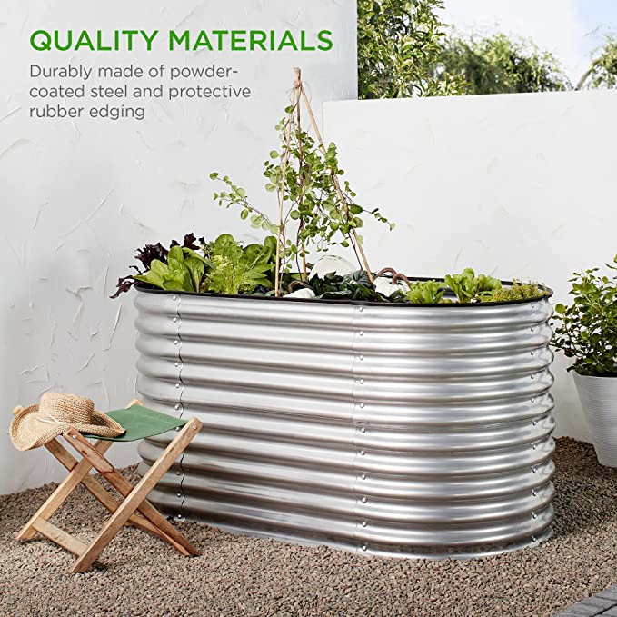 حوض زراعة معدني مرتفع 2 في 1 ج - مراجعة Raised Garden Bed وسعره