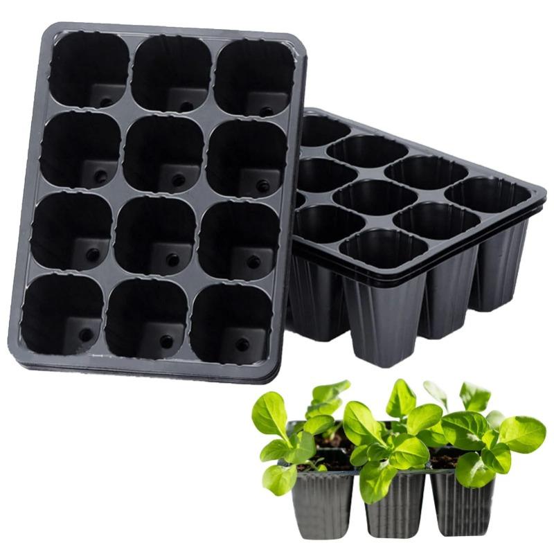 12 ثقوب أواني شتلات الخضروات ص - مراجعة Seed Starter Tray وسعره