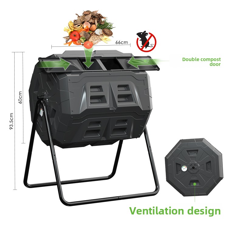 حاوية سماد دوارة للحدائق المنز - مراجعة Compost Bin وسعره