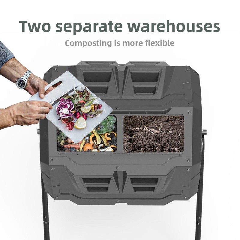 حاوية سماد دوارة للحدائق المنز - مراجعة Compost Bin وسعره