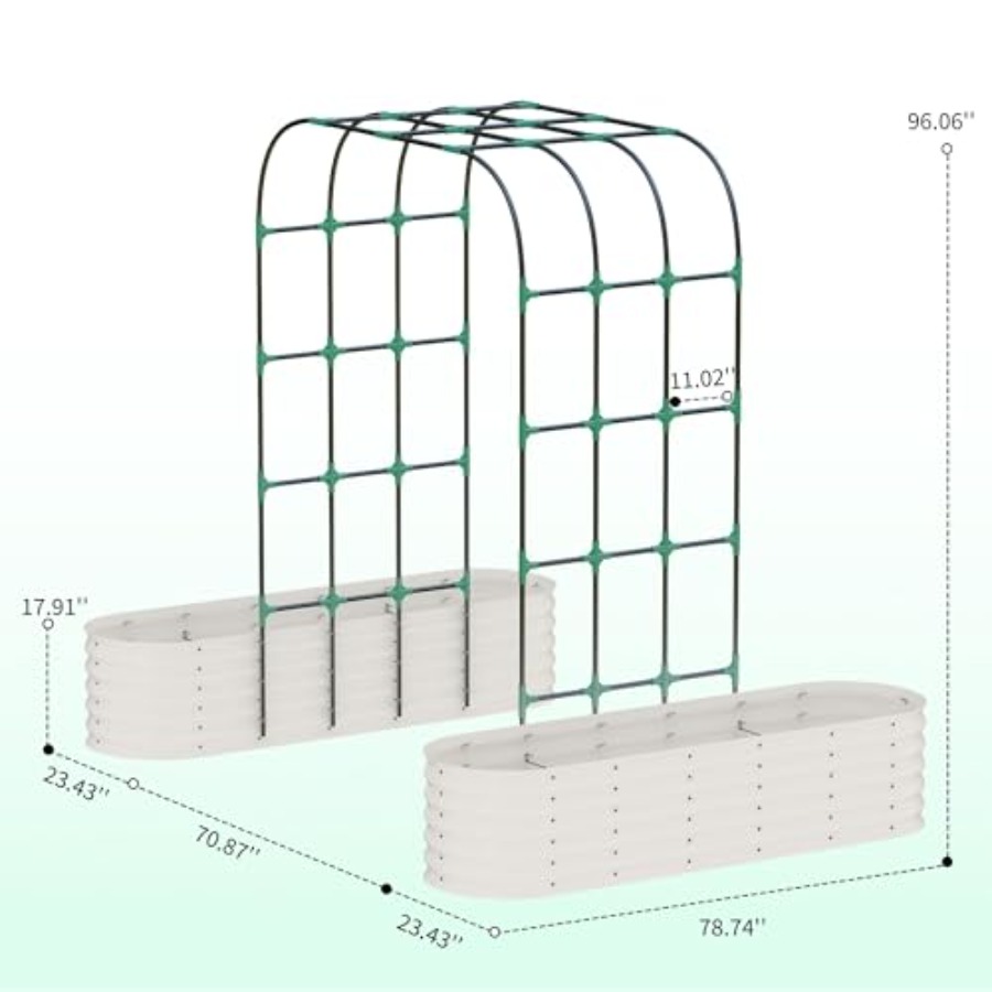 حوض زراعة مرتفع مجلفن بارتفاع  - مراجعة Raised Garden Bed وسعره