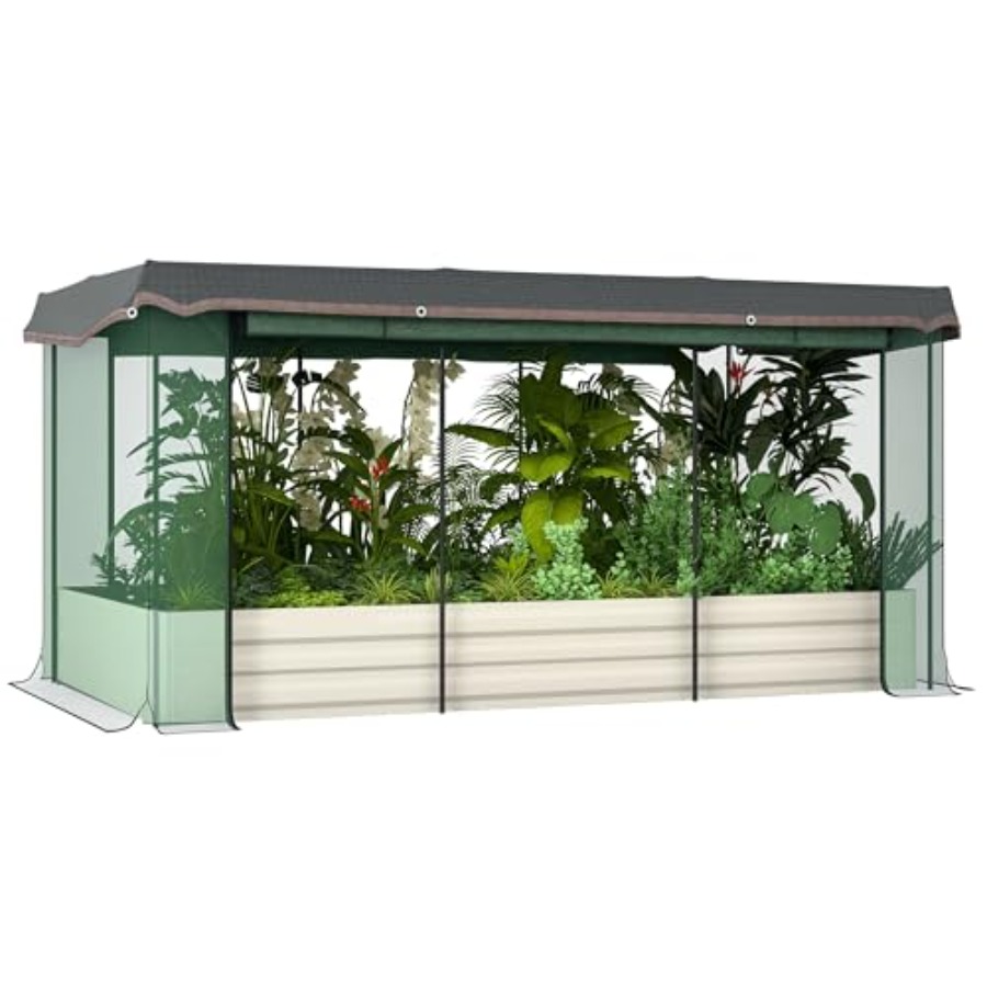 حوض زراعة معدني مجلفن مقاس 7.3 - مراجعة Raised Garden Bed وسعره