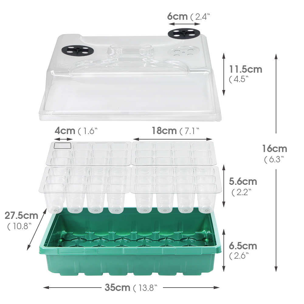 الشتلات الدافئة صندوق التدفئة  - مراجعة Seed Starter Tray وسعره