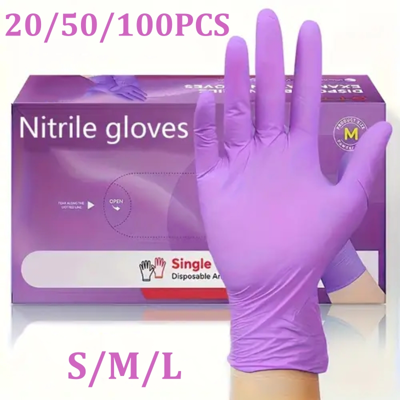 50/100 قطعة قفازات النتريل الب - مراجعة Garden Gloves وسعره